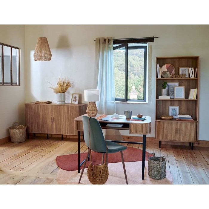 Βιβλιοθήκη Colva Atmosphera με 5 ράφια και διαστάσεις 80x40x179.5cm - Aπόχρωση Ξύλου