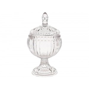 Διακοσμητική Φοντανιέρα Home Deco Factory με καπάκι και διαστάσεις 8x8x15cm