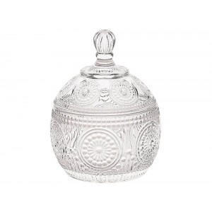 Διακοσμητική Φοντανιέρα Home Deco Factory με καπάκι και διαστάσεις 9x9x12cm