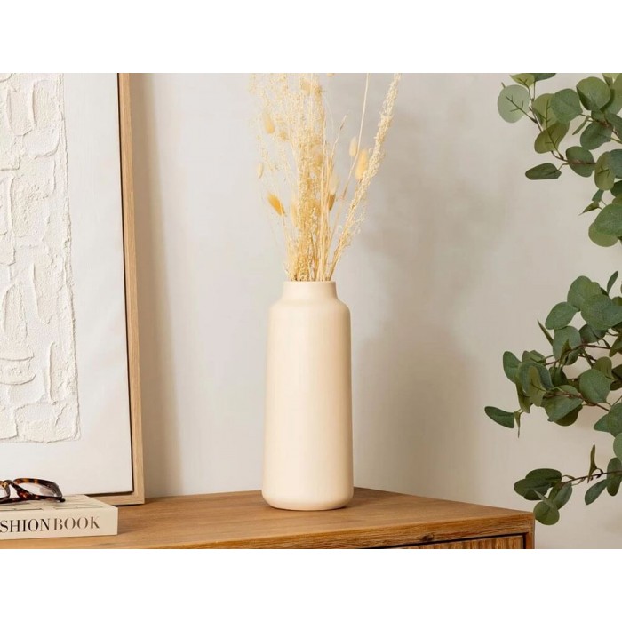  Vase Crmq Rily Beige H30