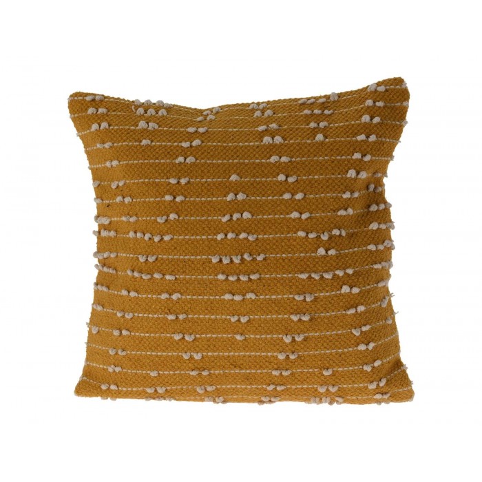 Διακοσμητικό Μαξιλάρι Home & Styling με ανάγλυφο σχέδιο και διαστάσεις 45x45cm - Yellow