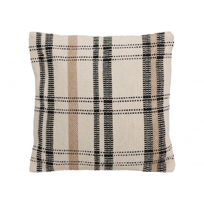 Διακοσμητικό Μαξιλάρι με διαστάσεις 45x45cm - Ivory/Black/Brown