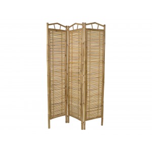 Διακοσμητικό Παραβάν Lesli Living από Ξύλο Bamboo με διαστάσεις 120x180cm - Απόχρωση Ξύλου