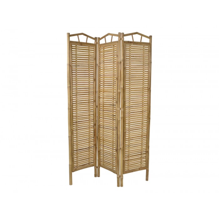 Διακοσμητικό Παραβάν Lesli Living από Ξύλο Bamboo με διαστάσεις 120x180cm - Απόχρωση Ξύλου