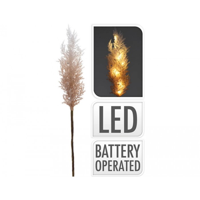 Διακοσμητικό κλαδί (YZA001800) Pampas, με φωτισμό LED - 70cm