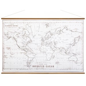 Διακοσμητικός Πίνακας World Map Atmosphera με διαστάσεις 110x2x74cm