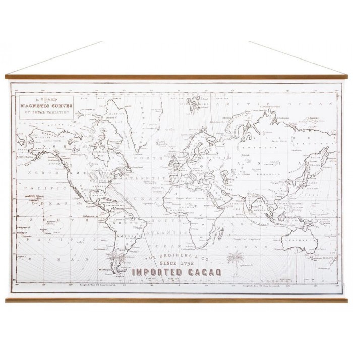 Διακοσμητικός Πίνακας World Map Atmosphera με διαστάσεις 110x2x74cm
