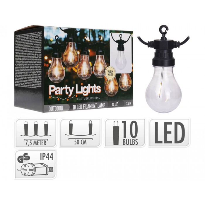  Led Chain With 10 Bulbs 10Led Le2100170