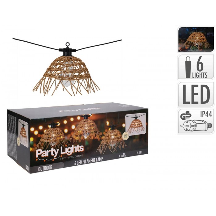   6 Lamps Pe Rattan Le2100380