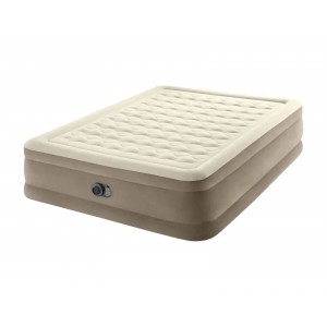 Διπλό Φουσκωτό Στρώμα Ultra Plush Intex με ηλεκτρική αντλία USB και διαστάσεις 203x152x46cm