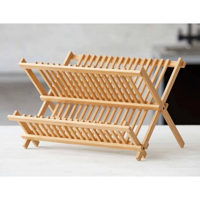  Dish Rack Bamboo Foldable 784610280