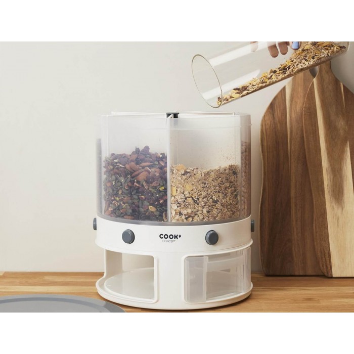 Δοχείο Αποθήκευσης Τροφίμων Cook Concept με 6 διαμερίσματα, συνολική χωρητικότητα 9L και διαστάσεις 29.5x29.5x34cm