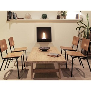 Επιτοίχιο Tζάκι Square 180 Tenderflame με διάρκεια καύσης 3 - 4 ώρες, χωρητικότητα δεξαμενής 1000ml και διαστάσεις 57.5x23x57.5cm - Black