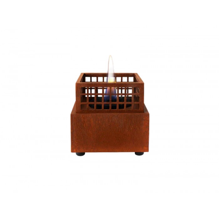 Επιτραπέζια Εστία Φωτιάς 16.5x16.5x17cm Corten Agni 16 Tenderflame
