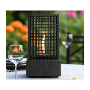 Επιτραπέζια Εστία Φωτιάς Agni 18 Tenderflame με διάρκεια καύσης 2 - 3 ώρες, χωρητικότητα δεξαμενής 250ml και διαστάσεις 18.5x18.5x36.5cm - Black