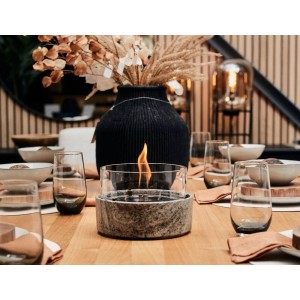 Επιτραπέζια Εστία Φωτιάς Café 18 Slate Tenderflame με διάρκεια καύσης 2 - 3 ώρες, χωρητικότητα δεξαμενής 250ml και διαστάσεις 19x18cm