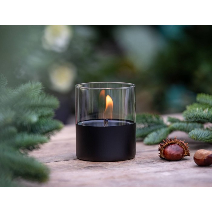 Επιτραπέζια Εστία Φωτιάς Lilly 10 Tenderflame με διάρκεια καύσης 9 - 10 ώρες, χωρητικότητα δεξαμενής 300ml και διαστάσεις 10x11.5cm - Black