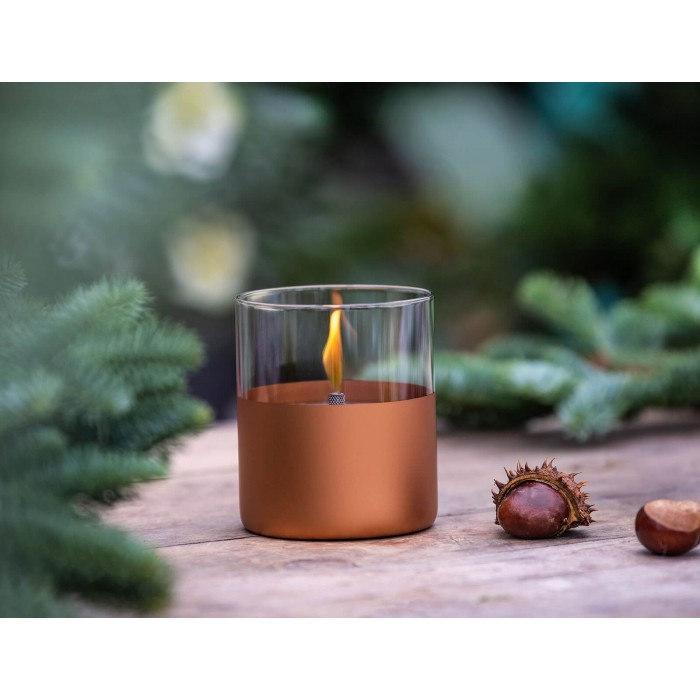 Επιτραπέζια Εστία Φωτιάς Lilly 10 Tenderflame με διάρκεια καύσης 9 - 10 ώρες, χωρητικότητα δεξαμενής 300ml και διαστάσεις 10x11.5cm - Copper