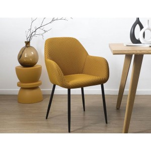 Καρέκλα Atomic Home Deco Factory με διαστάσεις 59x55.7x85cm - Yellow