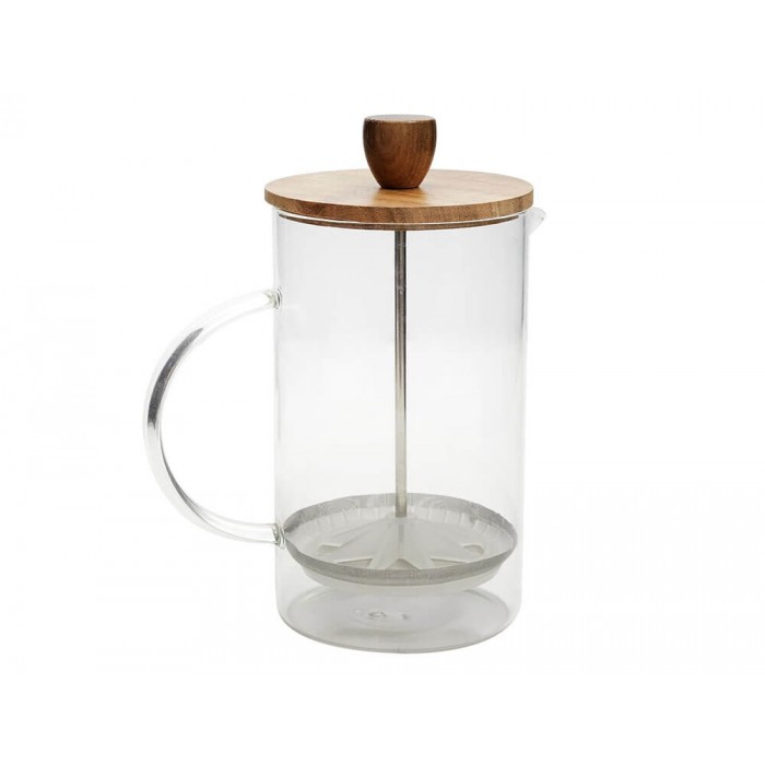  Cafetiere A Piston Verre Acacia 85Cl M8 Ka0093