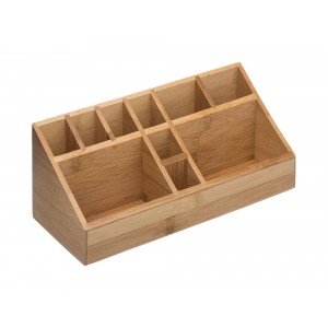 Κουτί Οργάνωσης Make up 5five από Ξύλο Bamboo, 23x9x9.5cm - Απόχρωση Ξύλου
