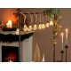 Μεταλλική Ράγα Διακόσμησης Mica Decorations για τραπεζαρία, με επέκταση από 223cm έως 250cm, Μαύρο