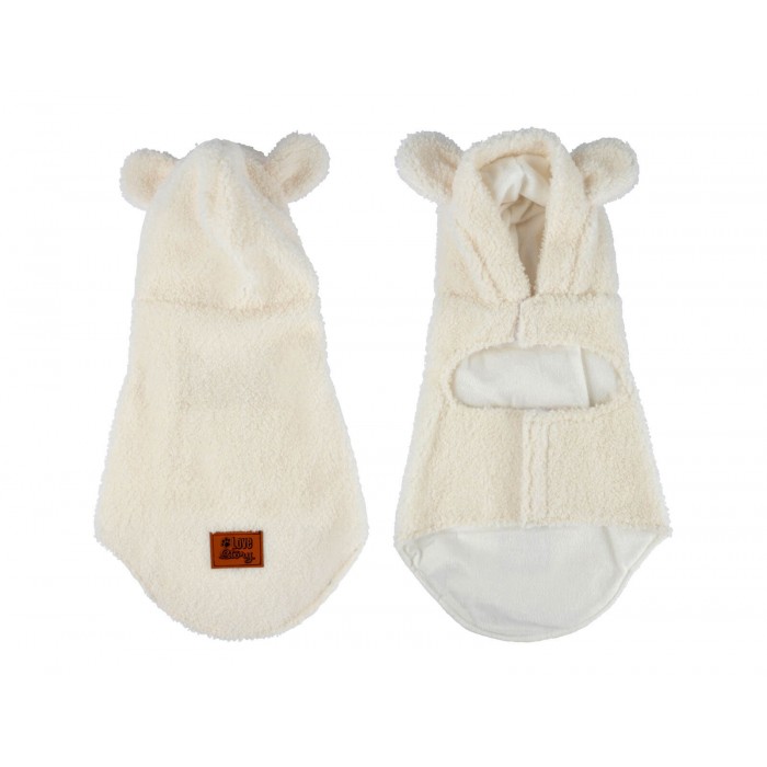  Curly Fleece Cuddly Jacket L/45Cm Ecru Wooly