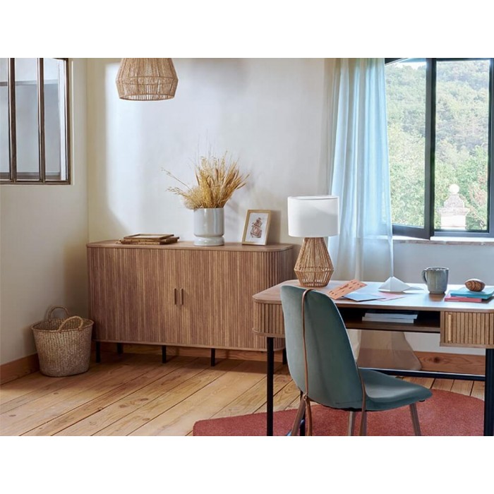 Μπουφές Colva Atmosphera με 6 ράφια και διαστάσεις 140x40x80.5cm - Απόχρωση Ξύλου