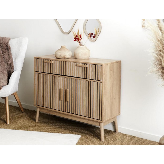 Μπουφές Klaus Home Deco Factory με διαστάσεις 100x35x80cm - Απόχρωση Ξύλου