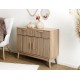 Μπουφές Klaus Home Deco Factory με διαστάσεις 100x35x80cm - Απόχρωση Ξύλου