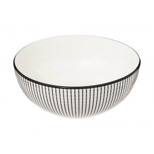 Μπωλ σερβιρίσματος Lunis black Secret de Gourmet από Πορσελάνη, με διαστάσεις 22x22x8.8cm