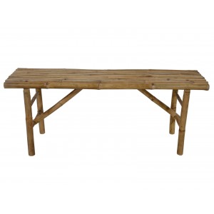 Πτυσσόμενο Παγκάκι Lesli Living από Ξύλο Bamboo, με μήκος 120cm - Απόχρωση Ξύλου