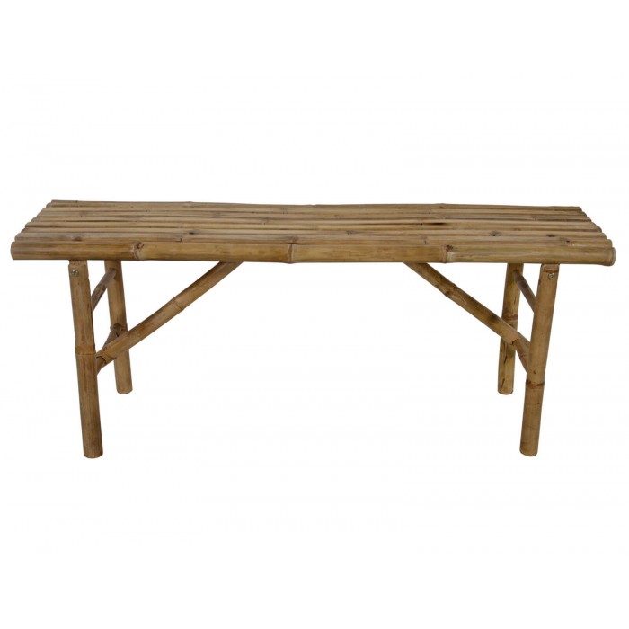 Πτυσσόμενο Παγκάκι Lesli Living από Ξύλο Bamboo, με μήκος 120cm - Απόχρωση Ξύλου