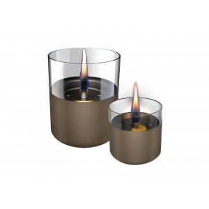 Σετ Duo Pack Επιτραπέζιες εστίες φωτιάς Lilly 8 & Lilly 10 Τenderflame Chocolate