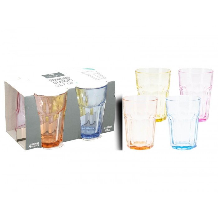  Drinking Glass Set 4Pcs 360Ml Ye5000610
