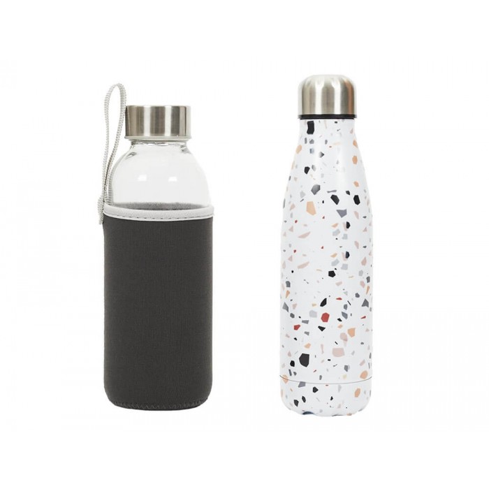  2 Bottle Set Glass And Insulated 50Cl Ka5602