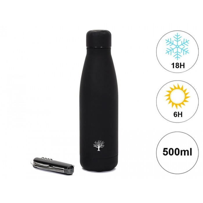  Insulated Water Bottle And Multiuse Knife Set Ka54