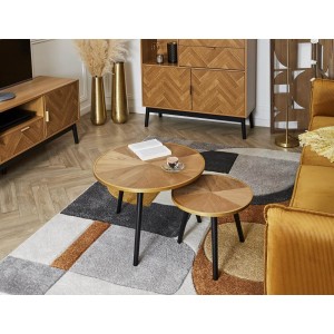Σετ Τραπεζάκια Σαλονιού Felix Home Deco Factory με διαστάσεις 60x40cm και 40x33cm - 2 τεμάχια