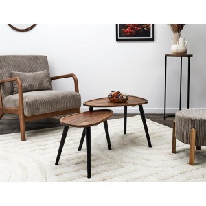 Σετ Τραπεζάκια Σαλονιού Home Deco Factory με διαστάσεις 60x39x40cm και 50x34.5x31cm - 2 τεμάχια