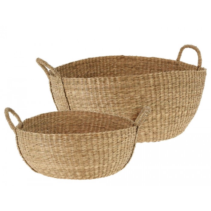  Basketset Round Seagrass S2 Vm1000030