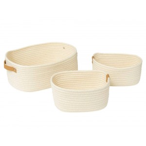 Σετ καλαθιών οργάνωσης X3 IVORY BASKET DUO MARQUE : FIVE