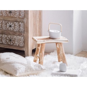 Σκαμπό Woody Atmosphera με διαστάσεις 34x23x31cm - Απόχρωση Ξύλου