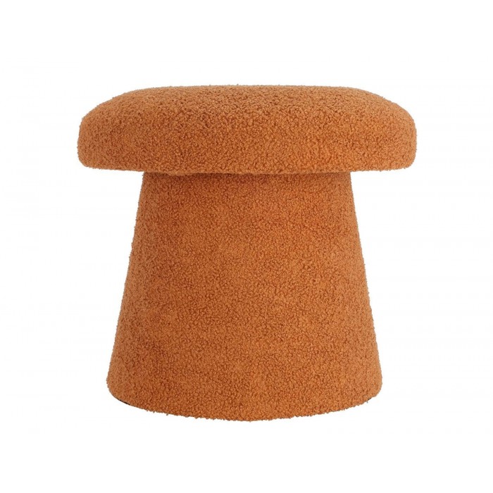  Footstool Mushroom Teddy Brown Aak400120