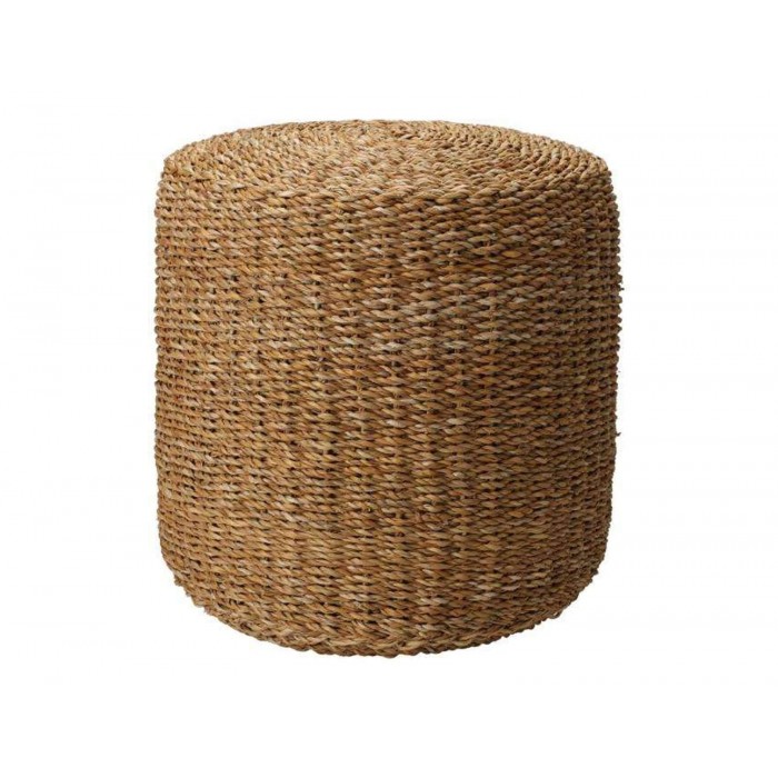  Pouf Round Natural 40X40X38Cm