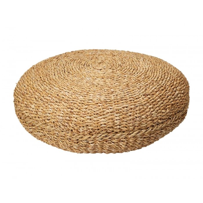  Pouf Round Natural 58X58X20Cm Bd2000080