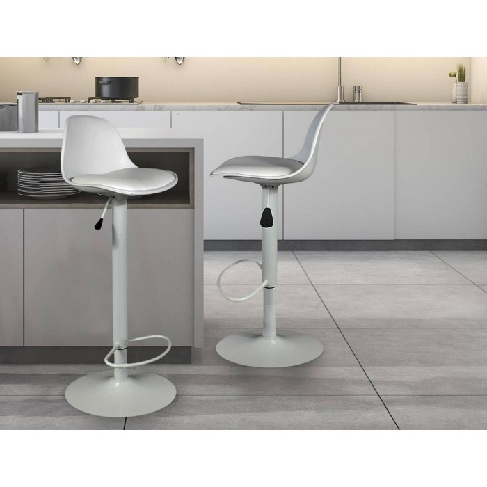 Σκαμπό μπαρ Isak Home Deco Factory με ρυθμιζόμενο ύψος 