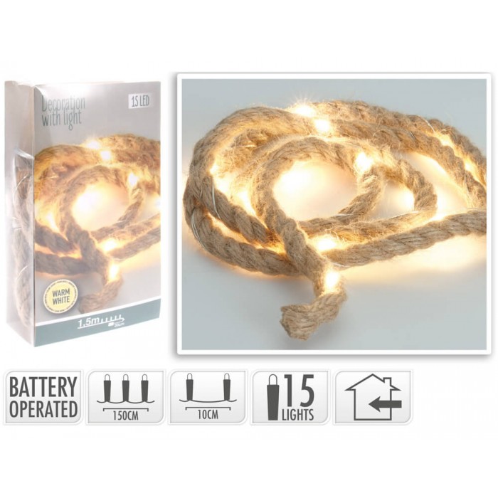  Rope 150Cm 15 Warm White Led Axs501060
