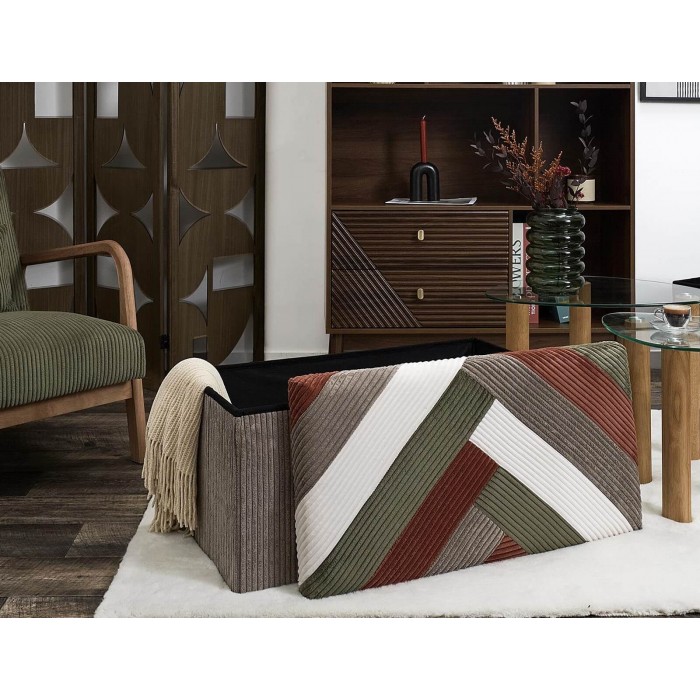  Patchwork Folding Bench Box Scott Hd0551