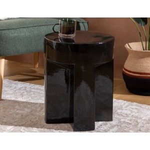 Τραπεζάκι Βοηθητικό Kriz Atmosphera με διαστάσεις 34x41cm - Black