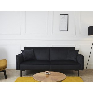 Τριθέσιος Καναπές Κρεβάτι Giulia Ηome Deco Factory με αφαιρούμενα μπράτσα, κοτλέ ύφασμα και διαστάσεις 198x83x90cm
